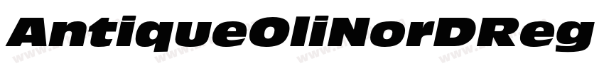 AntiqueOliNorDReg Re字体转换